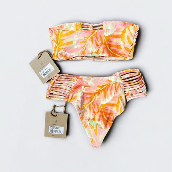 🌻NEW w.tags! Stone Fox Swim Hot Tropix Bikini Set Size XS - Picture 2 of 16